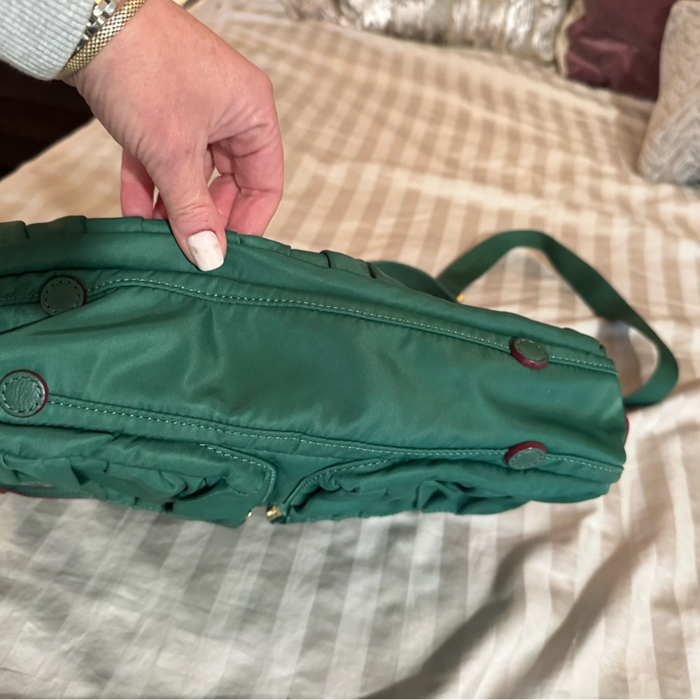 MZ Wallace Emerald Green Shoulder Bag, Large Hayley Bag.   Crossbody or shoulder - Picture 3 of 10